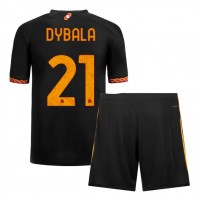 Otroški Nogometni dresi AS Roma Paulo Dybala #21 Tretji 2023-24 Kratek Rokav (+ Kratke hlače)